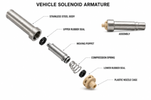 vehicle solenoid armature boom view